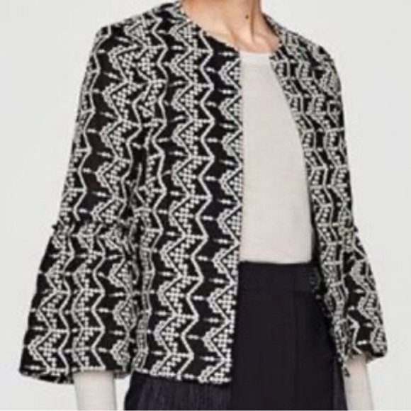 Zara Cropped Flare Sleeve Jacket size XS - Picture 6 of 6